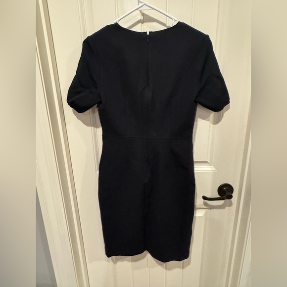 Elie Tahari Women's Short Sleeve Black Speckled Bodycon V-Neck Dress size 4 - Picture 5 of 9